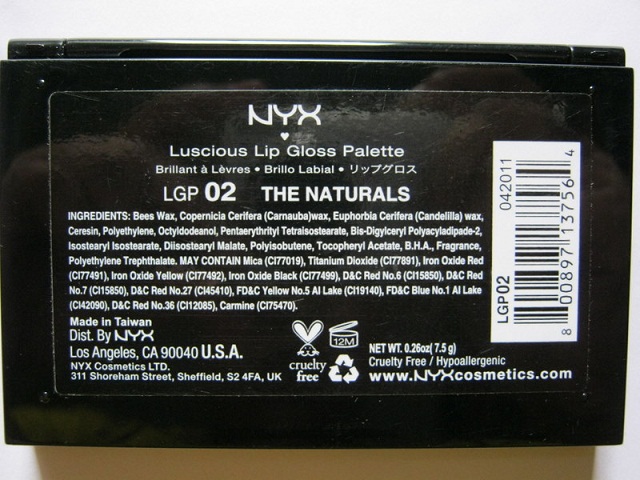 NYX Luscious Lipgloss Palette -The Naturals Swatches and Review –  Vanitynoapologies | Indian Makeup and Beauty Blog