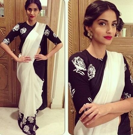 Image result for quarter sleeves saree blouse classy