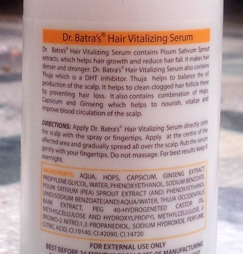Dr. Batra's Hair Vitalizing Serum: Review, How to Use, Price