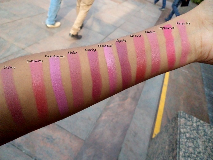 mac lipstick shades all