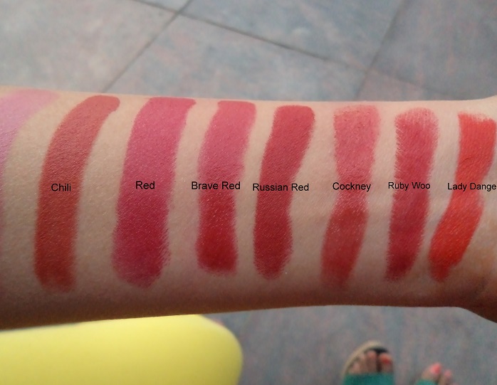 Mac Lipstick Swatches Part 2 14 Red And Pink Shades