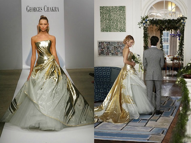 wedding dress serena van der woodsen.